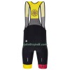Bib Cykelshorts Santini 2023 La Fleche Wallonne Gul Sort Rød